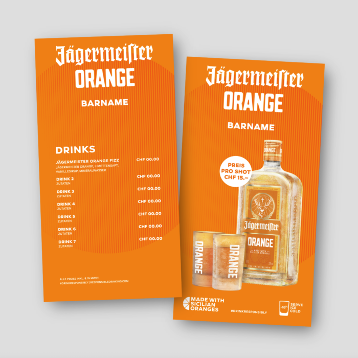 Getränkekarte 2-Seitig – Bild 1